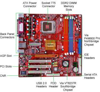 PCChips P23G v3.0 Via Socket 775 MicroATX Motherboard / Audio / AGP 8x 