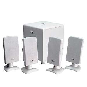 Cyber Acoustics CA 4100 5 Piece Flat Panel Speakers 