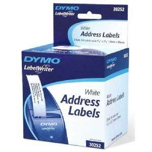 Dymo White Address Labels 1 1/8x3 1/2 700 Labels 