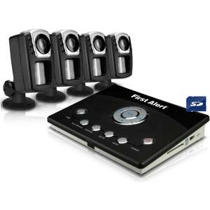 First Alert P575 4 Camera SD Recording Kit with 2 GB SD Card at 