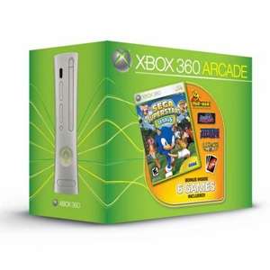 Microsoft Xbox 360 Arcade Holiday Bundle   Xbox 360 System, SEGA 