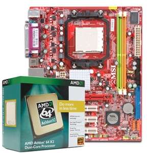 MSI K9MM V Motherboard CPU Bundle   AMD Athlon 64 X2 4000+ Processor 2 