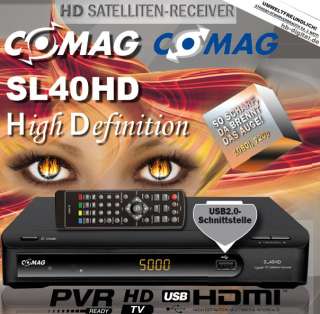 TOP COMAG SL 40 HD Sat Receiver HDTV USB PVR Ready HDTV  