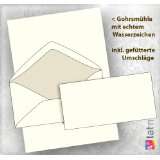 Gohrsmühle Papier (50 Sets) Briefpapier DIN A4 inkl. gefütterte 