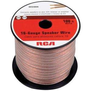 RCA AH16100SN 16 Gauge Basic Series Speaker Wire (100 ft) at 