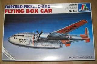 Fairchild Packet C 119 G Flying Box Car, 172, Marke Italeri in 