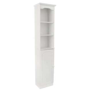   Interiors Hartford 15 in. Linen Tower in White 9647W 