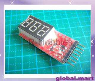 VLTDSP6S Li Po Battery Voltage Indicator Checker Tester 2S 6S S  
