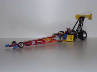   SCALE DIE CAST TENNECO / SUPERMAN 1999 TOP FUEL DRAGSTER AND OB  