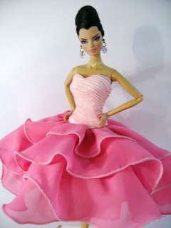   Clothes Dress Outfit Gown Silkstone Barbie Fashion Royalty Candi Pink