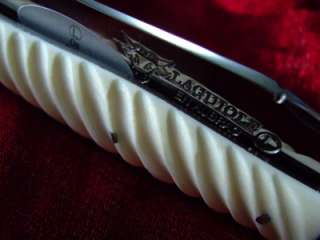 Laguiole en Aubrac Messer, Taschenmesser Knochen gedrehter Griff 12 cm 