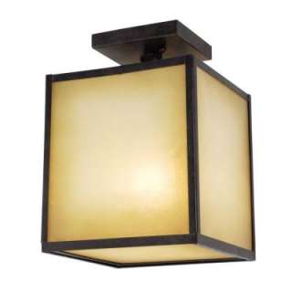 World Imports Hilden Outdoor Collection Aged Bronze 1 Light Ceiling 