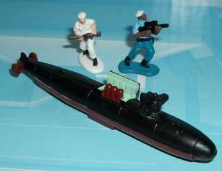 MICRO MACHINES NAVAL LA Class Submarine & Sailors 3 Pc. SET  