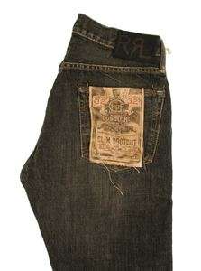 Ralph Lauren RRL Black Selvedge Jeans 32 x 32 New $365  
