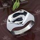   1PC Stainless Steel Superman Symbol Mens Cool Jewelry Finger Ring