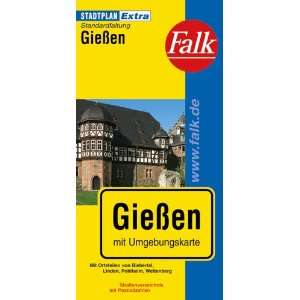Falk Stadtplan Extra Standardfaltung Gießen  Falk 