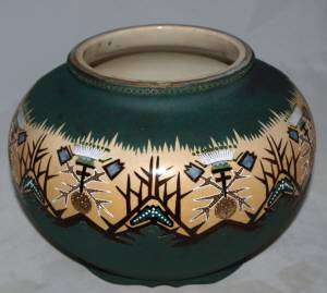 Late 1800s American Indian Style Jardiniere.  