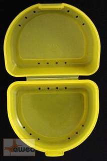 Zahnspangenbox Zahnspangendose small Farbe gelb  