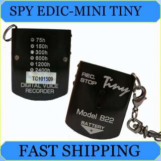 Edic mini Tiny B22 300Hr Spy Voice Recorder BUG black box  