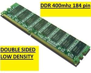 1GB x1 DESKTOP PC3200 DDR RAM memory LOW DENSITY DELL DIMENSION gen1 