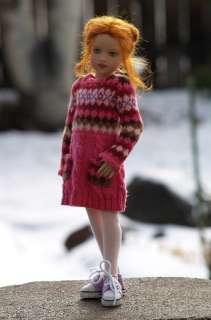   & DETAILED Fair Isle and Cabled Dress Knitting Pattern for 14 Lark