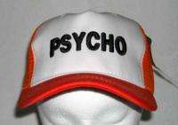 NEW PSYCHO ORANGE MESH BASEBALL ADJUSTABLE BACK HAT CAP  