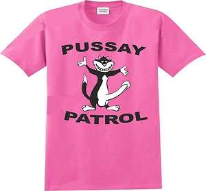 LADS NIGHT OUT HOLIDAY T SHIRT PUSSAY PATROL CAN BE PERSONALISED ANY 