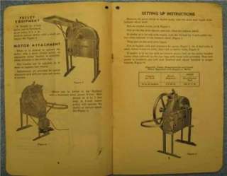 1945 John Deere No. 1 B Hand Corn Sheller Operators Manual  