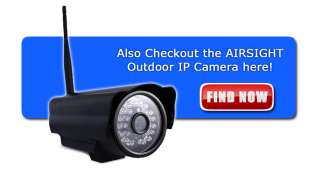 XX34A Airsight IP WiFi Camera w/ Pan and Tilt, IR Night Vision, Motion 