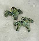 pair of bronze animal pendants western asia 5000 years old