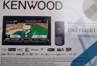 Kenwood DNX9240BT Navigation Bluetooth DVD USB Multi Media in 