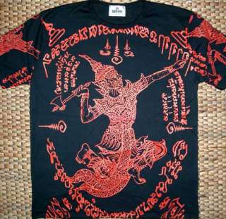 Thai RAMASOON THUNDER GOD Tattoo T Shirt M L XL NWOT  