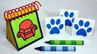 BLUES CLUES HANDY DANDY NOTEBOOK DRY ERASE PAGES REUSABLE LAMINATED 
