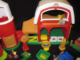 FISHER PRICE LITTLE PEOPLE FARM EXRTA BUILDINGS LOADED HUGE XMAS TOY 