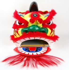 PAPER MACHE LION DANCE HEAD Chinese New Year Costume LG  