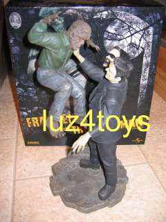 RARE Sideshow Frankenstein Meets the Wolfman Polystone Diorama limited 