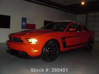 2012 Ford Mustang Boss 302 #2302   5.0L V8   6 Spd   19 Wheels   Very 