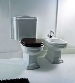 Althea serie Royal white monobloc toilet with black WC   seat +