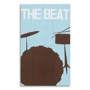  The Rug Market 11577B THE BEAT BLUE AREA RUG 28 x 48 