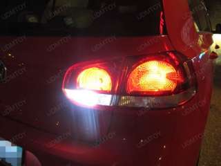White Error Free 7440 T20 LED Bulbs For Volkswagen MK6 GTi Golf Backup 