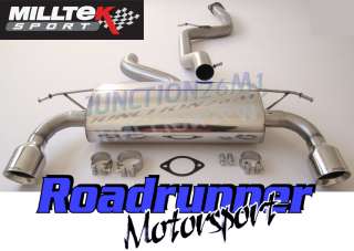 BRAND NEW MILLTEK STAINLESS STEEL CAT BACK NON RESONATED EXHAUST TO 