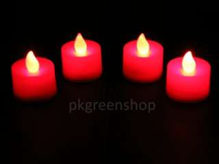 BATTERY OPERATED LED MOOD TEALIGHT CANDLES FLICKERING  