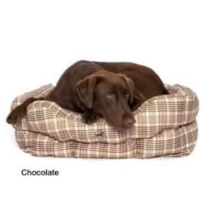  Defender Classic Plaid Square Dog Bed 20In x 24In Pet 