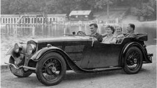 above)A promotional shot of a 4 seater Scout shot in Sutton Park 