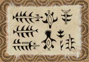   TAPA POLYNESIEN MOTIFS TRADITIONNELS Tahiti, Polynesie