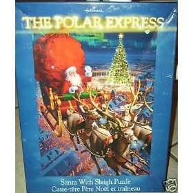  Hallmark The Polar Express   Santa With Sleigh Puzzle 