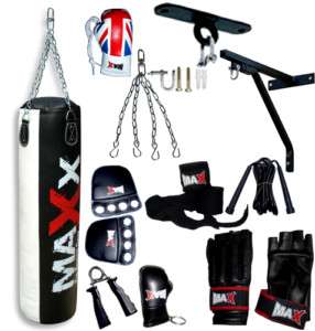 New Pro MAX Boxing Set Punch Bag Bracket Hook Gloves  