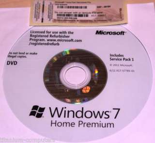 Microsoft Windows 7 Home Premium 32Bit with COA and Key suitable for 