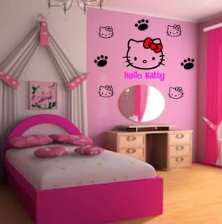 Hello Kitty Wall Art Decoration Stickers   26pcs   Set1  