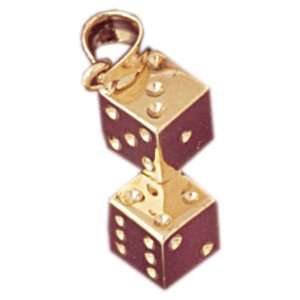   14k Gold Charm Vegas Inspired 2   Gram(s) CleverEve Jewelry